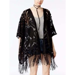 New Steve Madden Boho Lace Kimono Cover Up